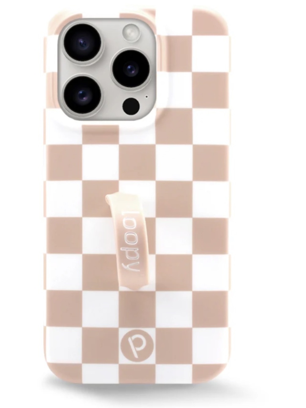 Loopy iPhone 16 Pro Case - Sand Dollar Checkered